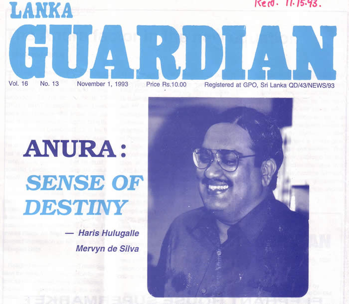 Lanka Guardian November 1 1993 