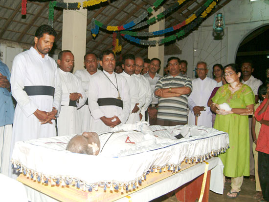 Fr. MX Karunaratnam April 20, 2008 St. Theresa's Church Kilinochchi