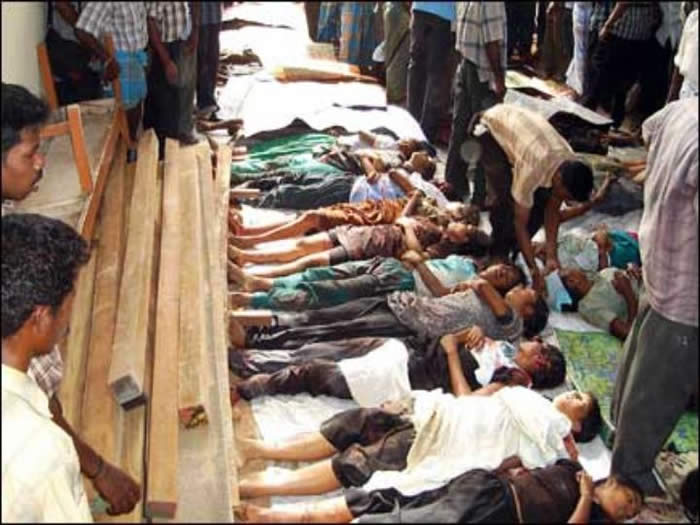 Tamil children killed by bombing in Sri Lanka
