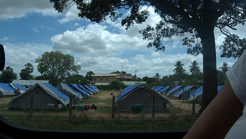 Vavuniya IDP tent camp for Tamils June 2009 Sri Lanka