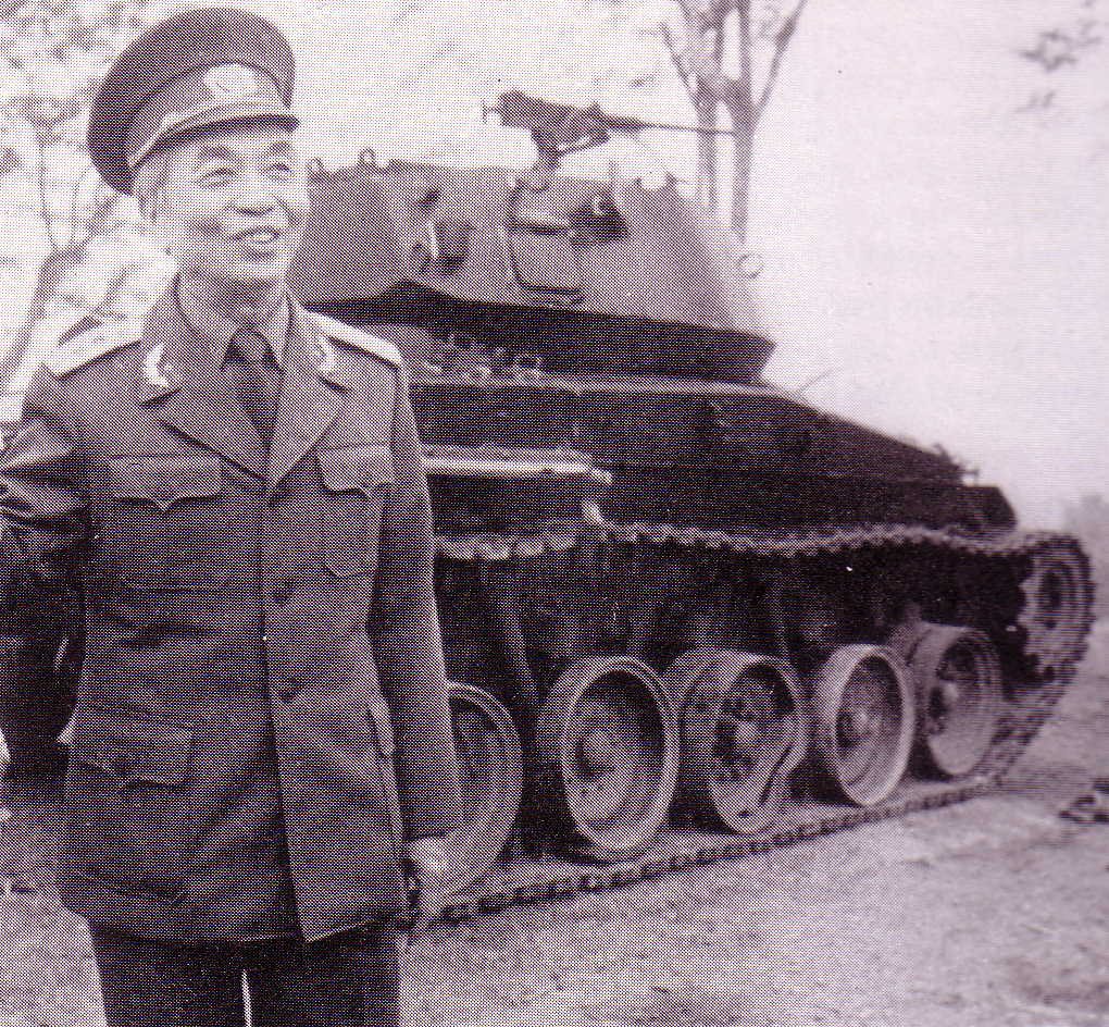 General Giap in front of an old French tank NVA in 1984