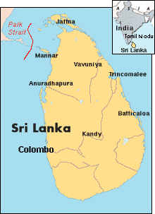 Sri Lanka map ( TamilNet )