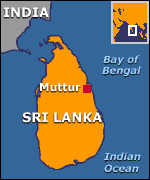 Sri Lanka Map Muttur Mutur