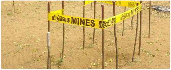 TRO works on de-mining in Sri Lanka