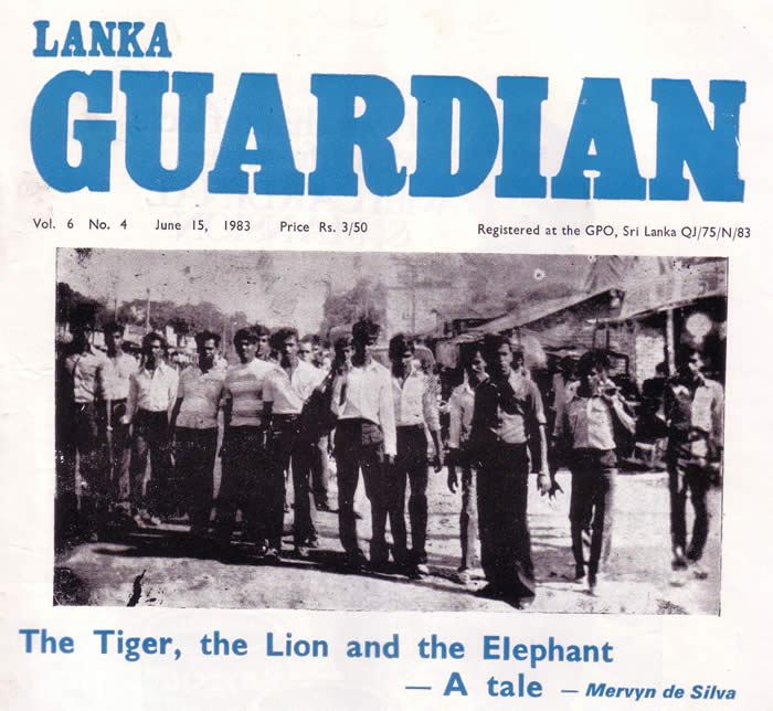 Lanka Guardian cover June 15 1983