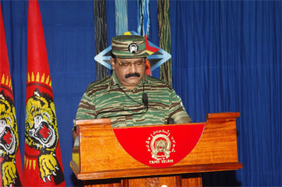 Tamil National Leader V. Pirapaharan's Heroes' Day speech Prabakaran