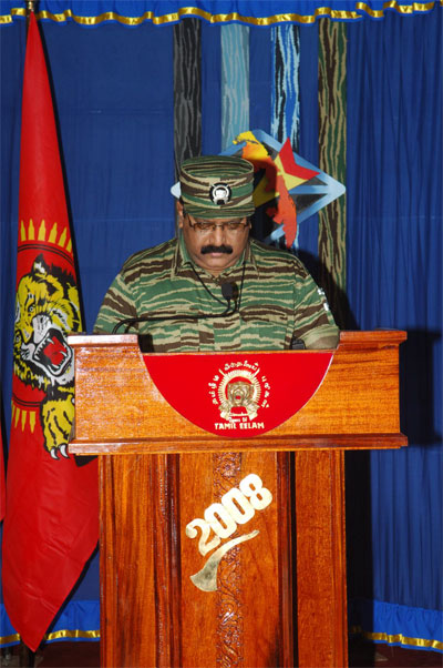Tamil National Leader V. Pirapaharan's 2008 Heroes' Day speech Prabakaran