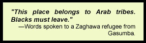Words spoken to a Zaghawa refugee from Gasumba