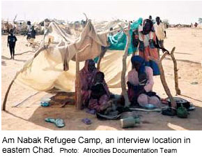 Am Nabak Refugee Camp, an interview location in eastern Chad