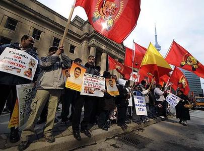 Toronto protest by Sri Lankan Tamils March 2009   The Toronto Star