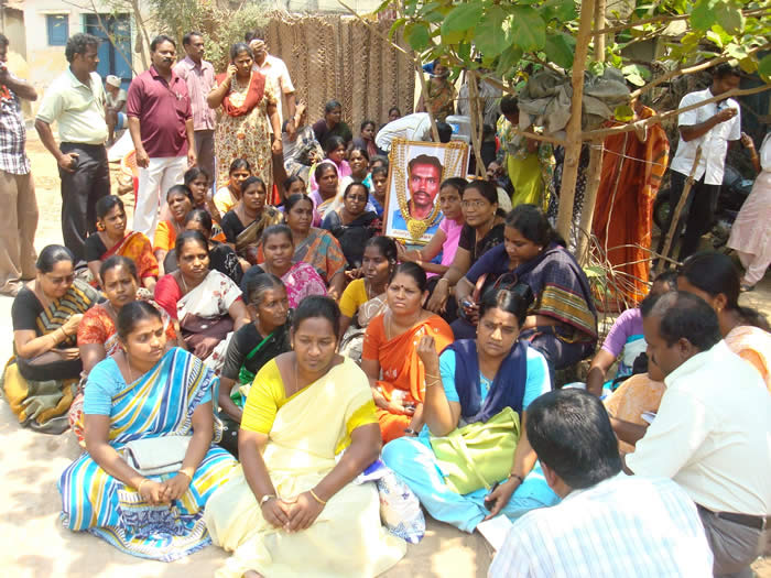 Tamil Nadu Women Fasting Protesting Genocide in Sri Lanka April 2009