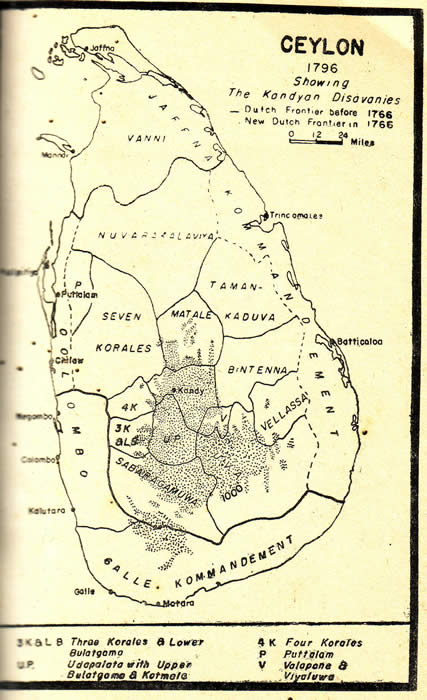 Ceylon map 1796