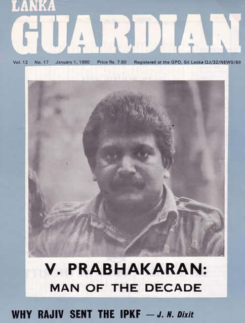 Lanka Guardian J N Dixit Why Rajiv Sent the IPKF January 1 1990