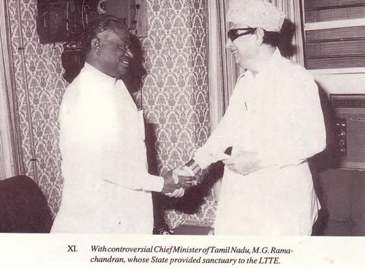 S. Thondaman, Sr. with MGR