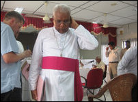 Bishop of Mannar Diocese Rt Rev Fayappu Joseph at LLRC, Mannaar Jan 2010