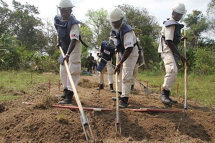 The hunt goes on for landmines in Sri Lanka's north.