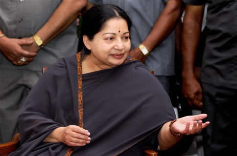 A file picture of Tamil Nadu Chief Minister J. Jayalalithaa. Photo: PTI