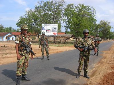 Special Task Force STF in Pottuvil Sri Lanka 2005