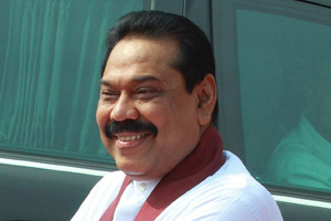 A file photo of Mahinda Rajapaksa