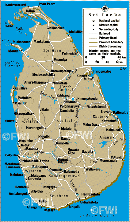 Map of rivers in Sri Lanka Yan Oya Gal Oya Kala Oya Mahaweli
