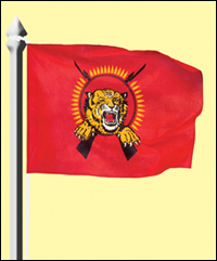 Tamil Eelam national flag (courtesy TamilNet)