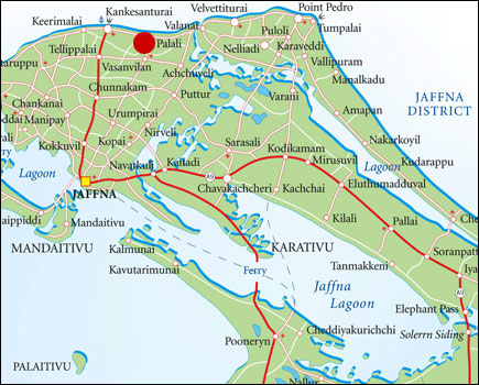 Jaffna peninsula Tamilnet