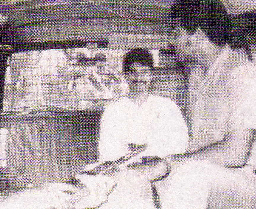 Kuttimani in custody wagon, facing camera 1982