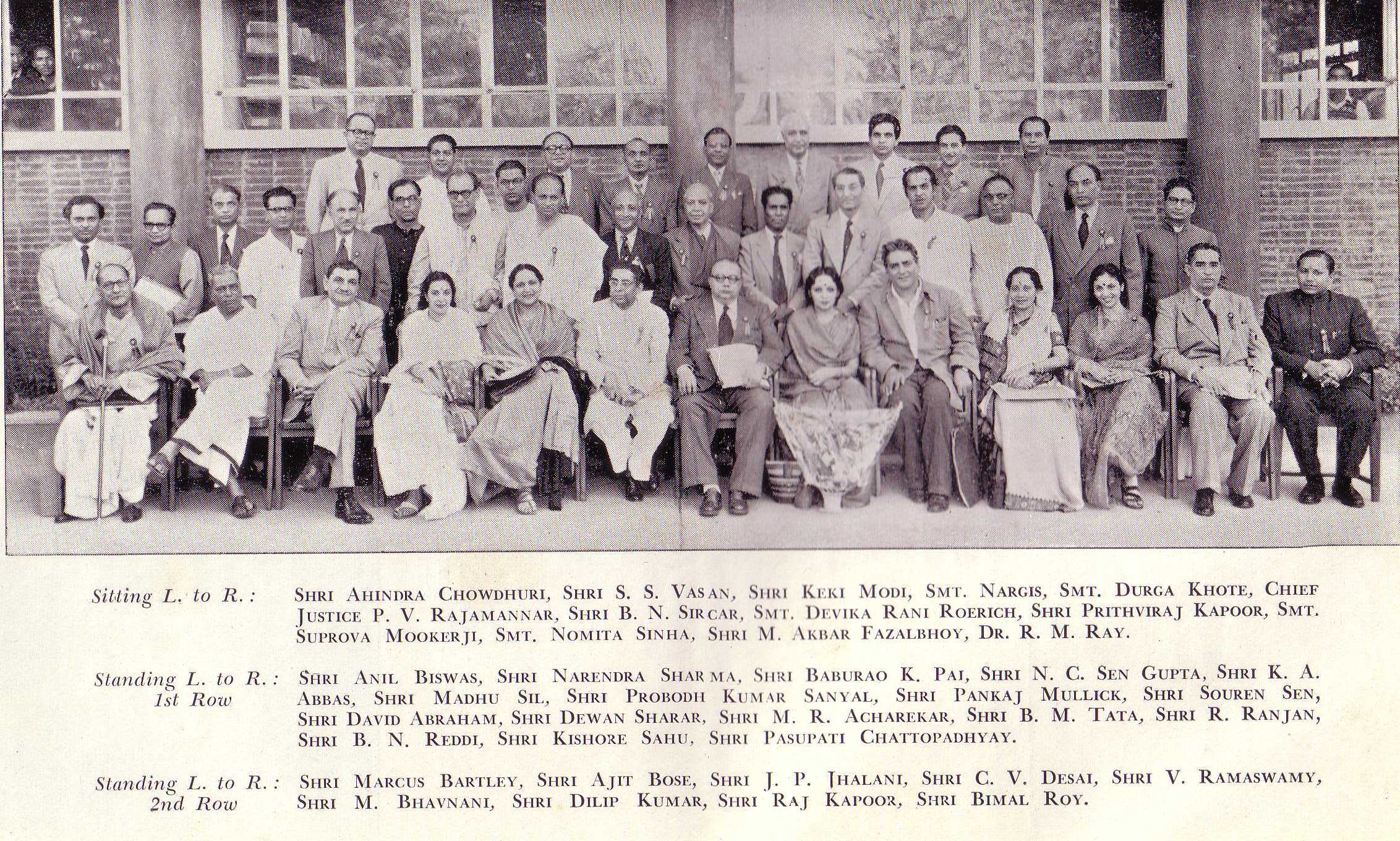 Participants at the Film Seminar 1955