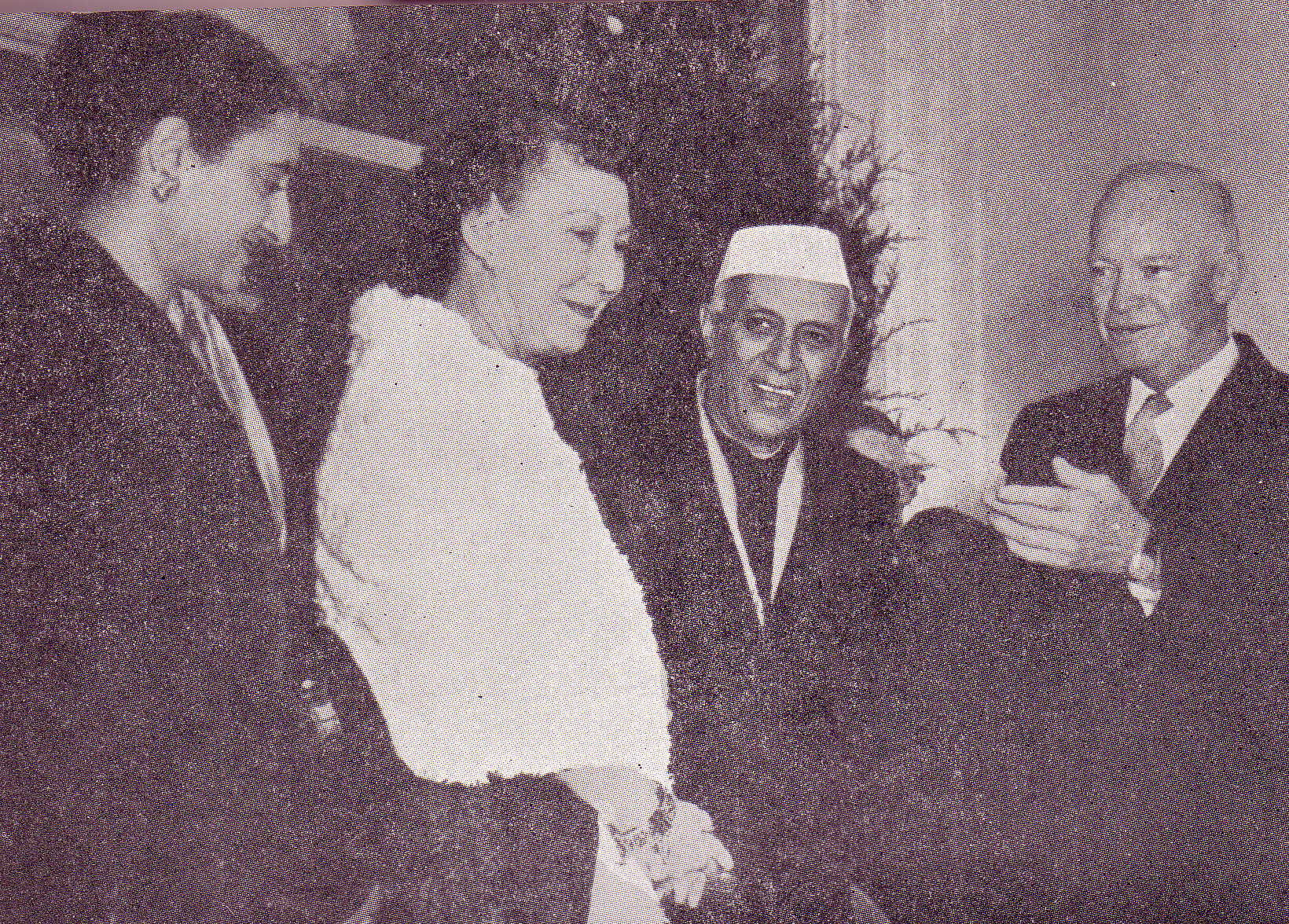Indira and Nehru with Eisenhowers
