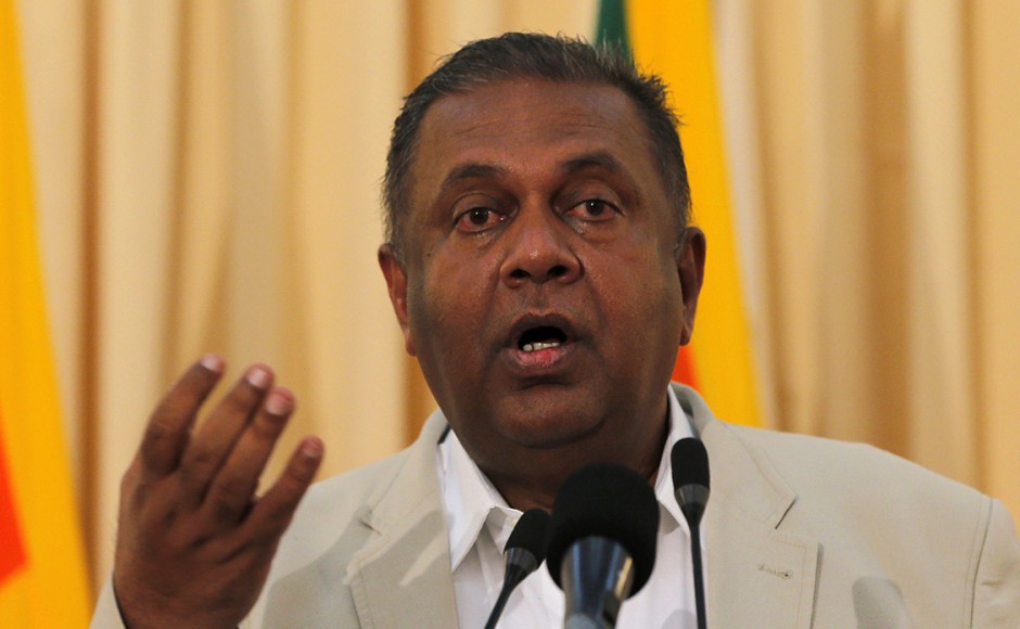 Sri Lankan Foreign Minister Mangala Samaraweera. Pic: AP.