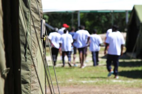 Tent accommodation at the federal government's offshore detention centre on Nauru. (File)